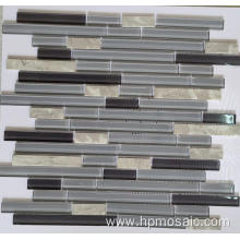 Most Popular Gray Crystal Glass Mosaic Tile